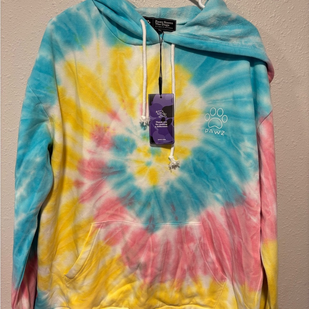 PAWZ Tie-Dye Hoodie